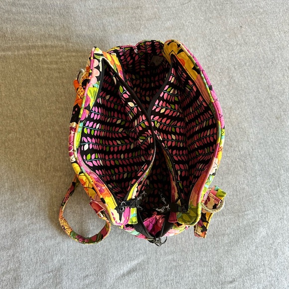 RETIRED Vera Bradley Va Va Bloom Bowler Shoulder Bag, Zip Closure - Picture 4 of 4